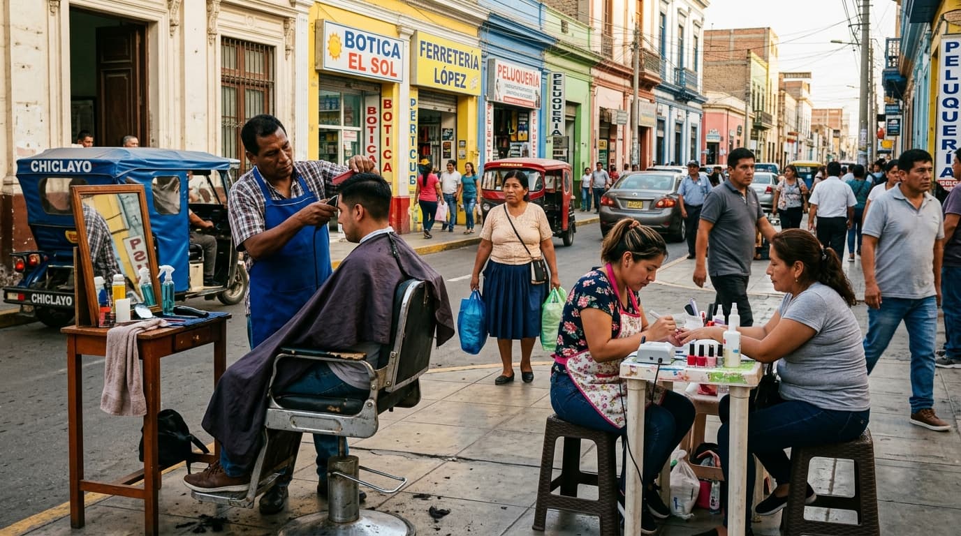 Tijeras en la Vereda: La Lucha Sin Cuartel Contra el Desempleo en la Av. Balta y la Fórmula para Convertir el Sudor Callejero en Salones Rentables